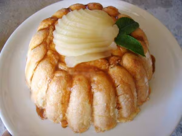 Charlotte express poire caramel