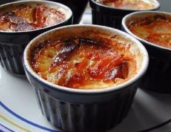 Cremes aux pommes caramelisees