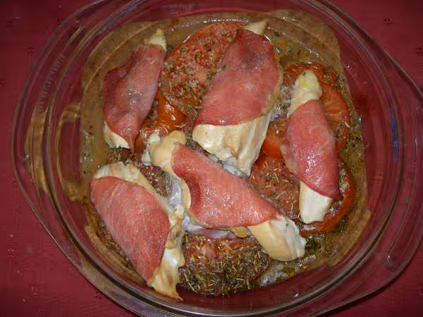 Poulet au bacon