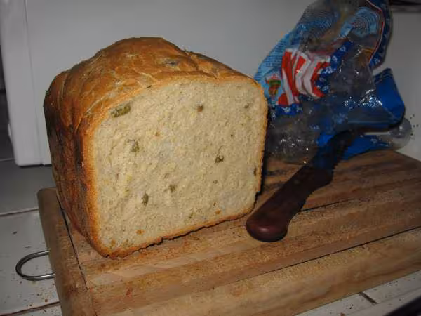 Pain ciabatta farine al di aux olives et graines de lin