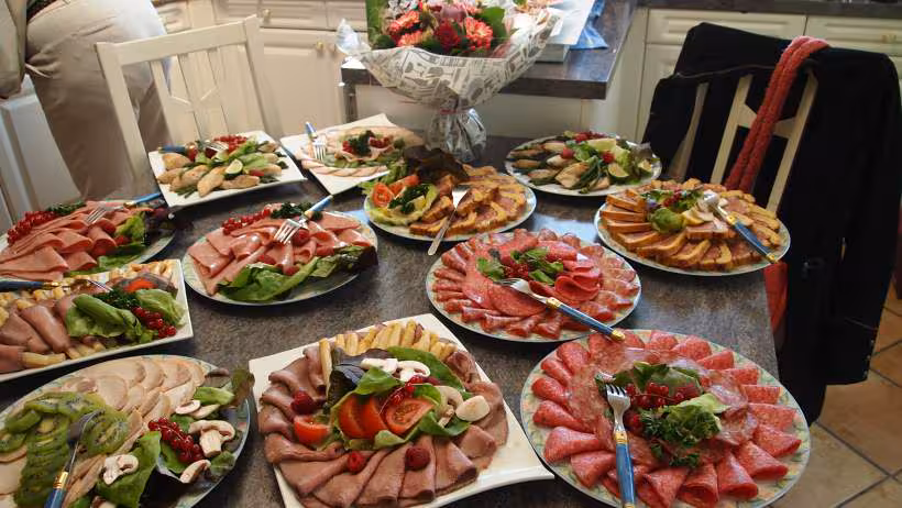 1ere partie du buffet froid du 7 avril 2013
