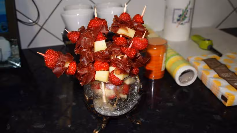 Brochettes sucre sale pour aperitif