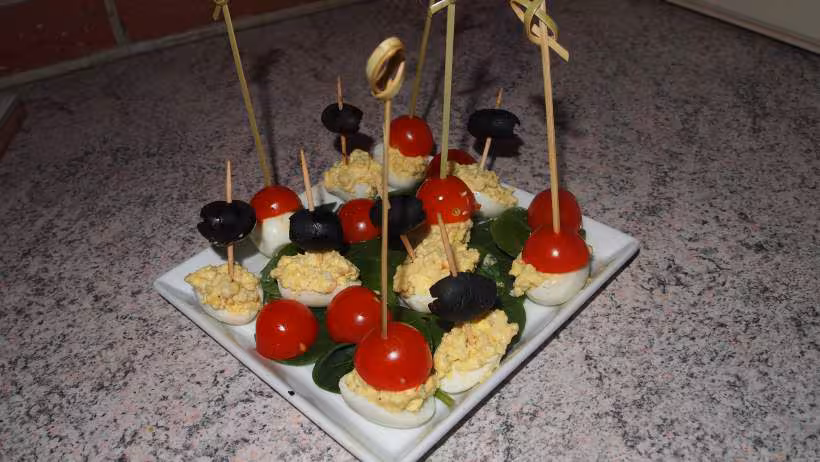Oeufs de caille mimosa
