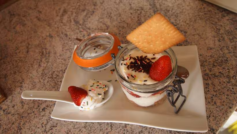 Tiramisu a ma facon aux fraises