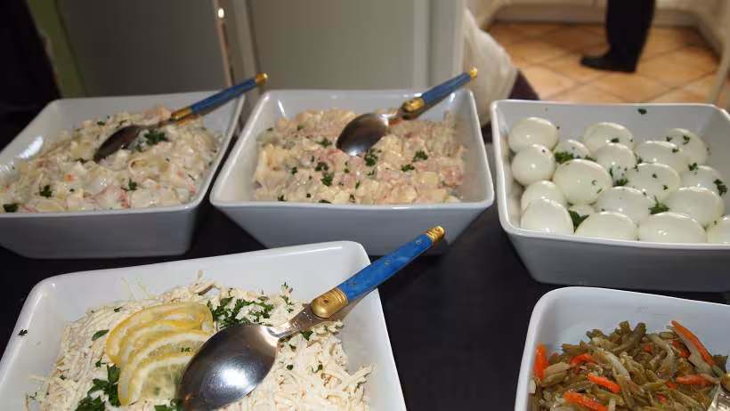 Une vison d une partie des crudites