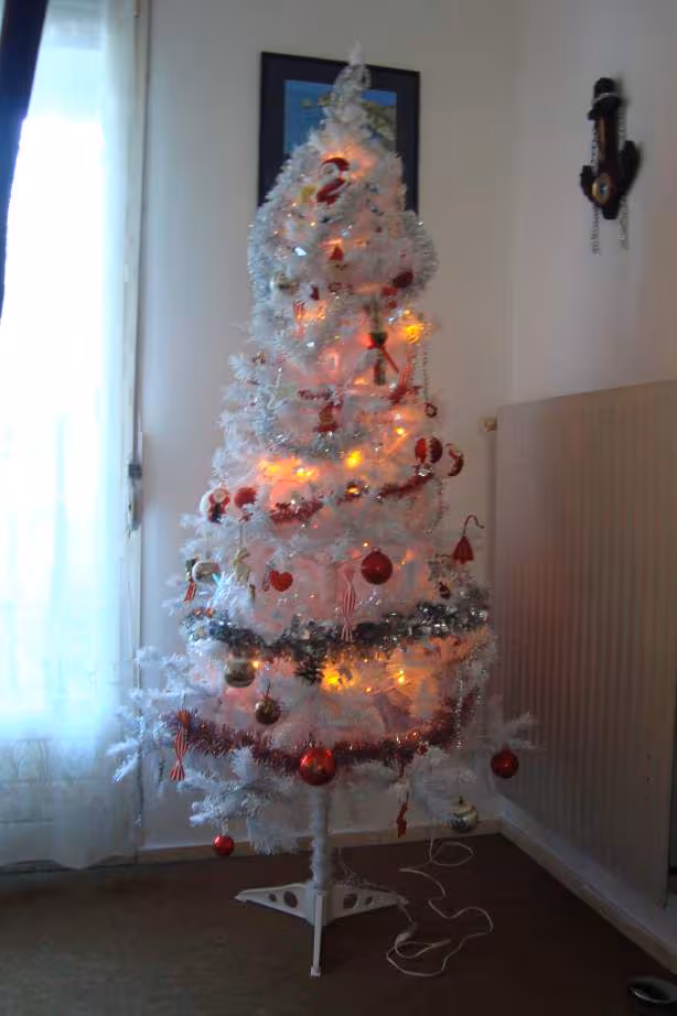 Arbre de noel blanc