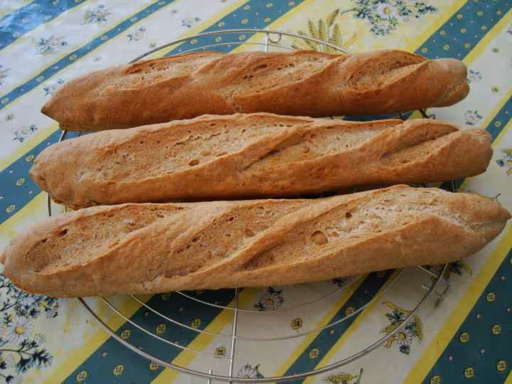 Baguettes aux trois farines