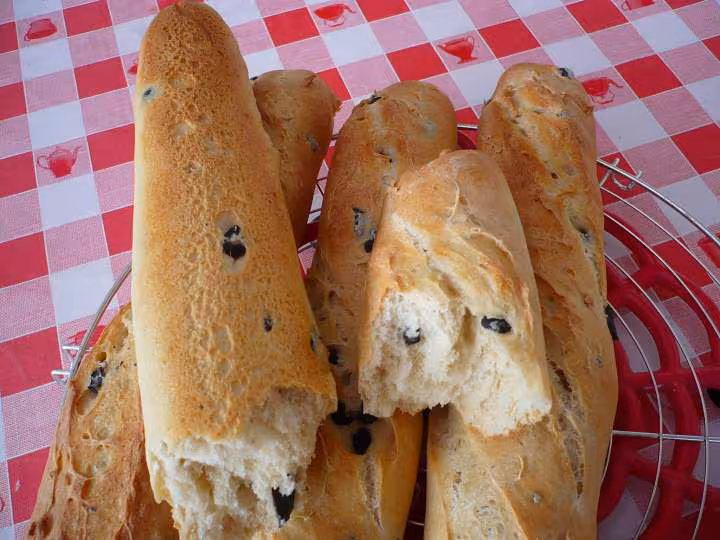 Baguettes en coupe