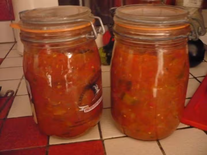 Bocaux de ratatouille maison