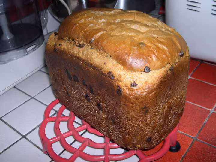 Brioche aux pepites de chocolat a la machine a pain