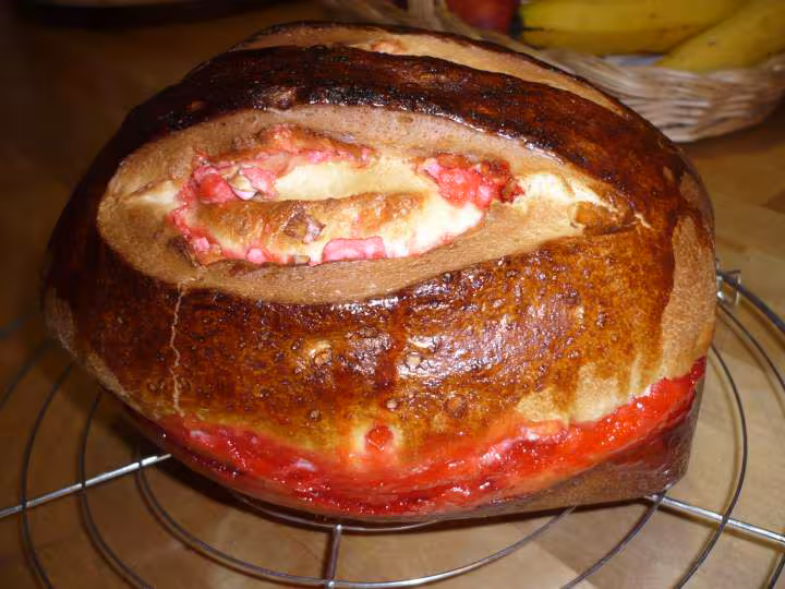 Brioche aux pralines roses