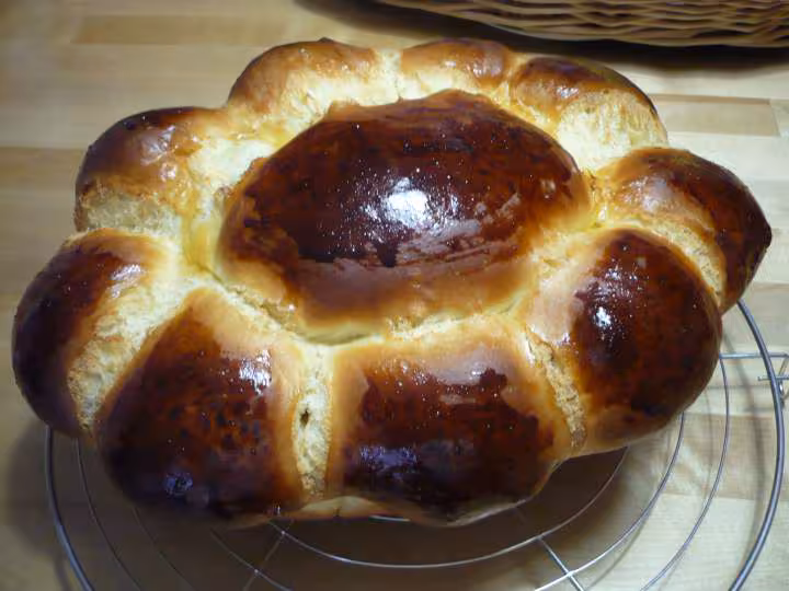 Brioche nanterre vue de dessus