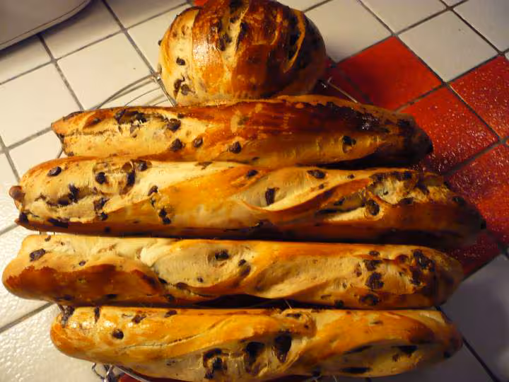 Brioches en baguettes