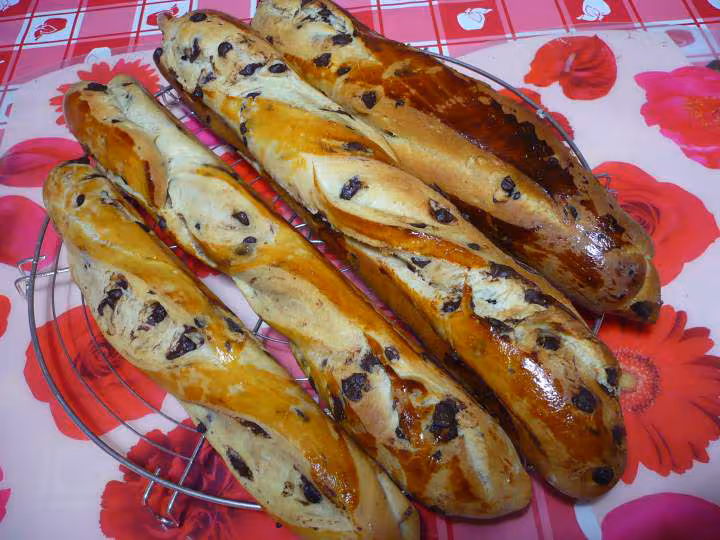 Brioches en baguettes