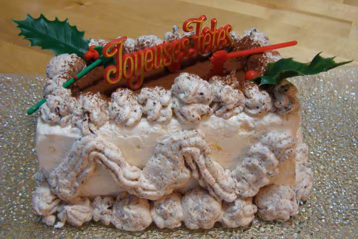 Buche glacee aux clementines