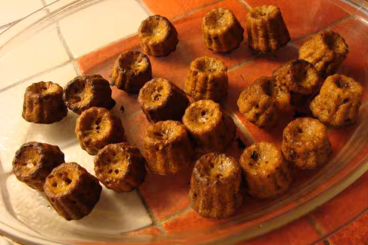 Mini cannele tomates sechees jambon pour l apero