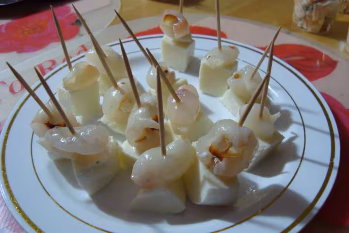 Mozzarella et lichi