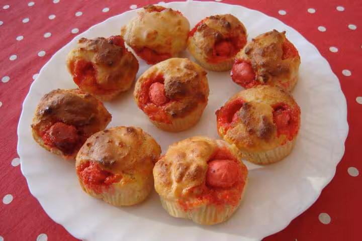 Muffins alleges aux pralines roses