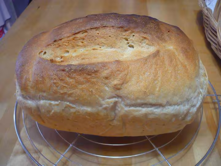 Pain aux deux farines t45 et ciabatta