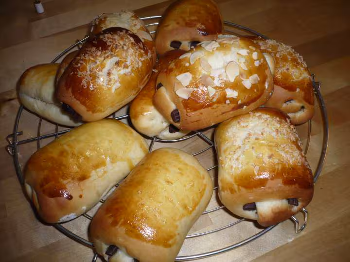 Pains brioches chocolat