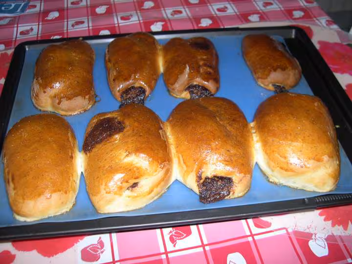 Petits pains au chocolat a tartiner