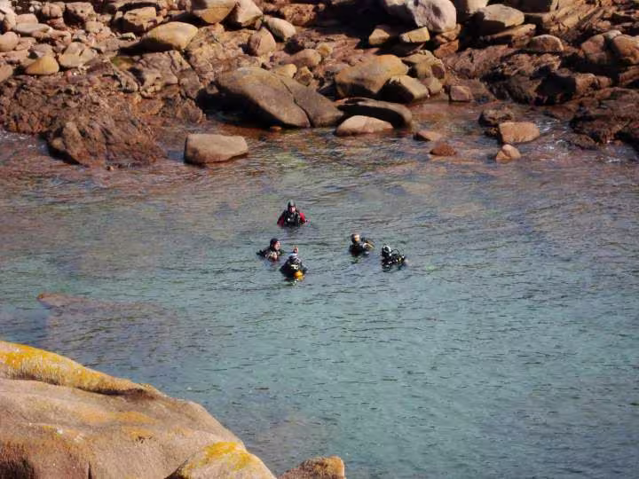 Plongeurs en bretagne