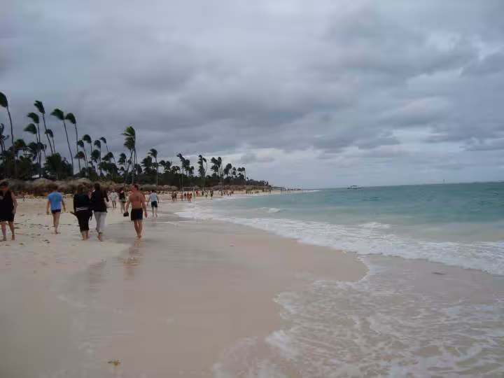 Republique domincaine la mer et le sable blanc