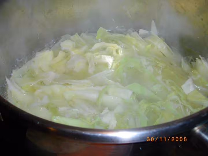 Chou a la moutarde cuisson du chou