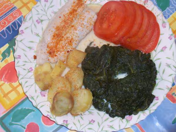 Filet de sole et epinards a la creme