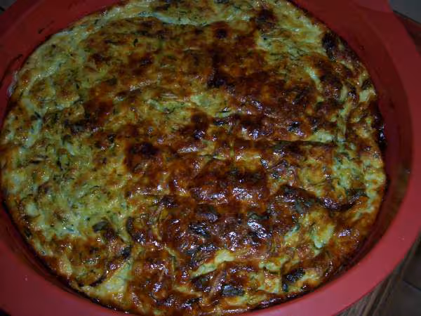 Flan de courgettes au basilic