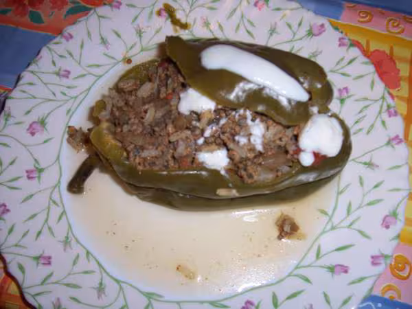 Poivrons farcis a la viande hachee de tatabedette