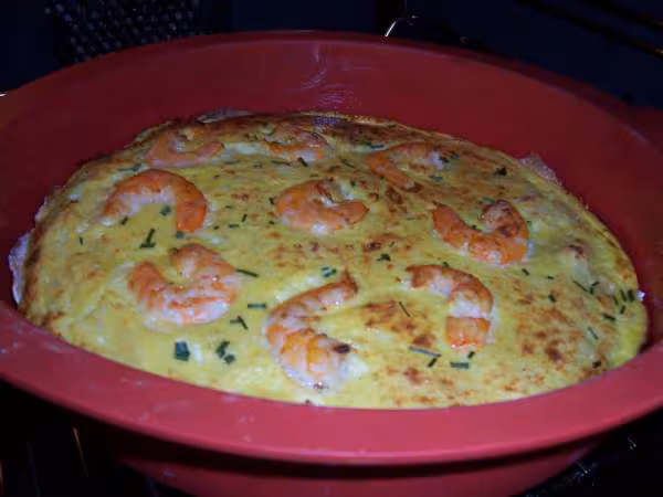Quiche au crabe et aux crevettes