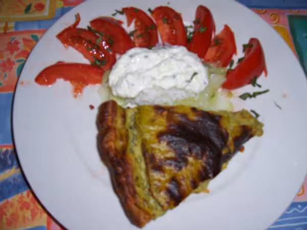 Tarte aux courgettes et au surimi