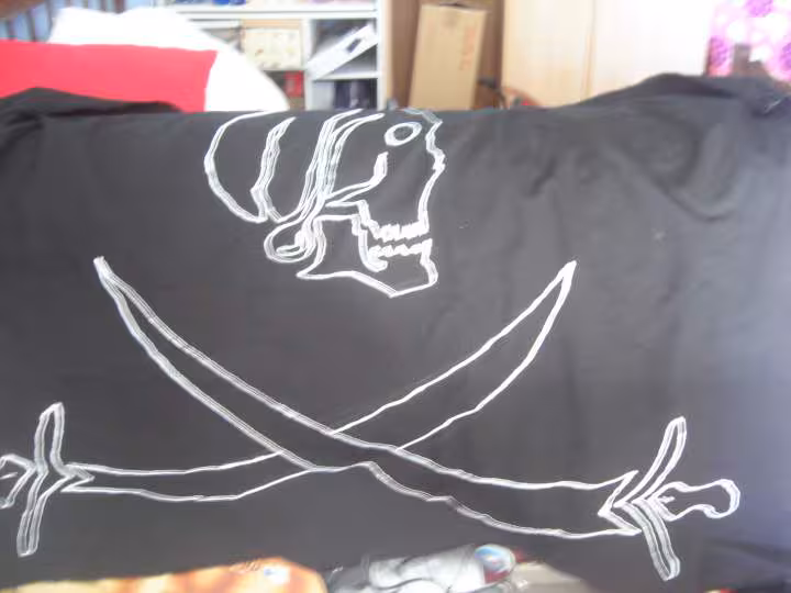 Drapeau du pirate fait maison