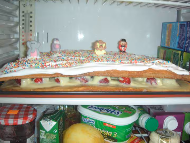 Fraisier il manque de la creme patissiere