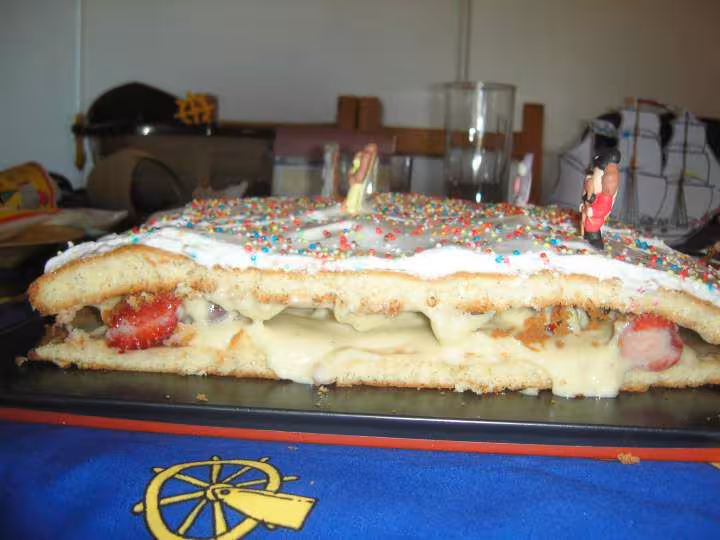 Le fraisier etait delicieux
