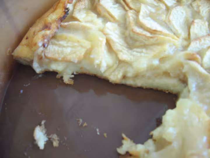Texture flan aux pommes doudouce