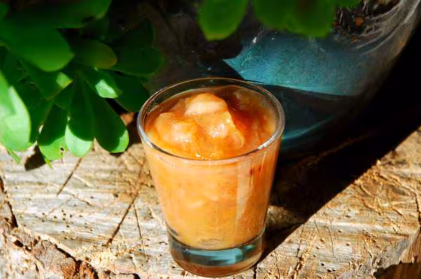 Confiture a la rhubarbe peche et banane