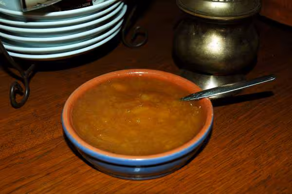 Confiture de reines claudes peches et pomme