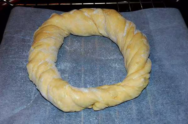 Couronne torsade a la pomme