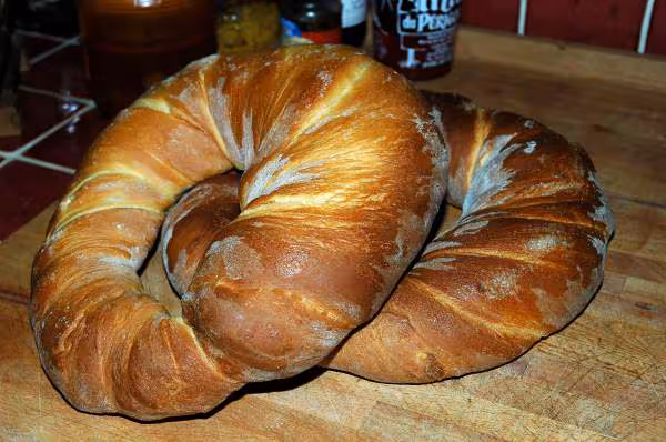 Couronne torsade a la pomme