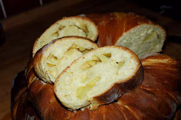 Couronne torsade a la pomme