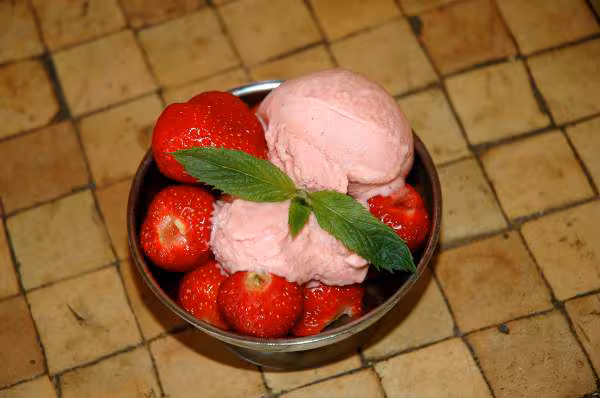 Glace a la fraise