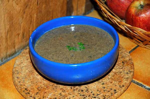Soupe aux champignons des bois