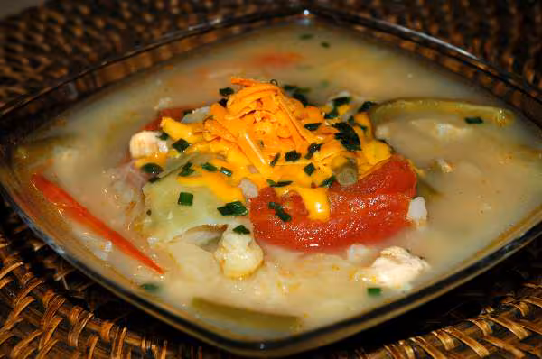 Soupe de haricots blancs et poulet