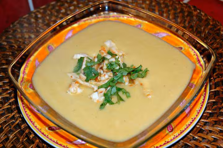 Soupe de pois casses au poulet
