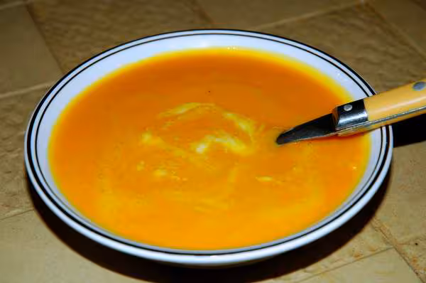Veloute de carottes et patimarron
