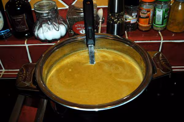 Veloute de lentilles et celeri