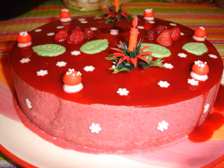Bavarois aux framboises