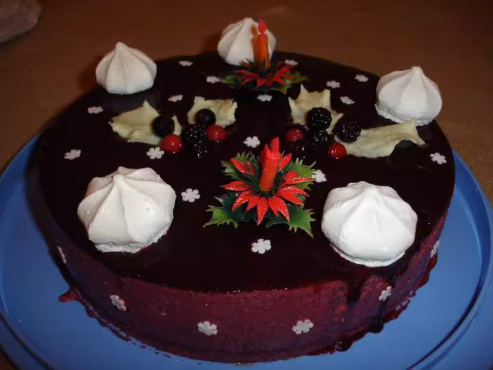 Bavarois aux fruits rouges